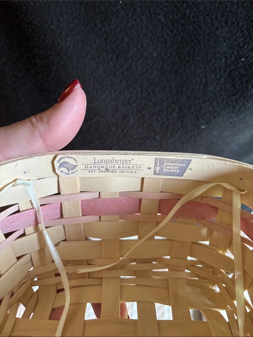 2008 Longaberger Horizon of Hope Basket Set